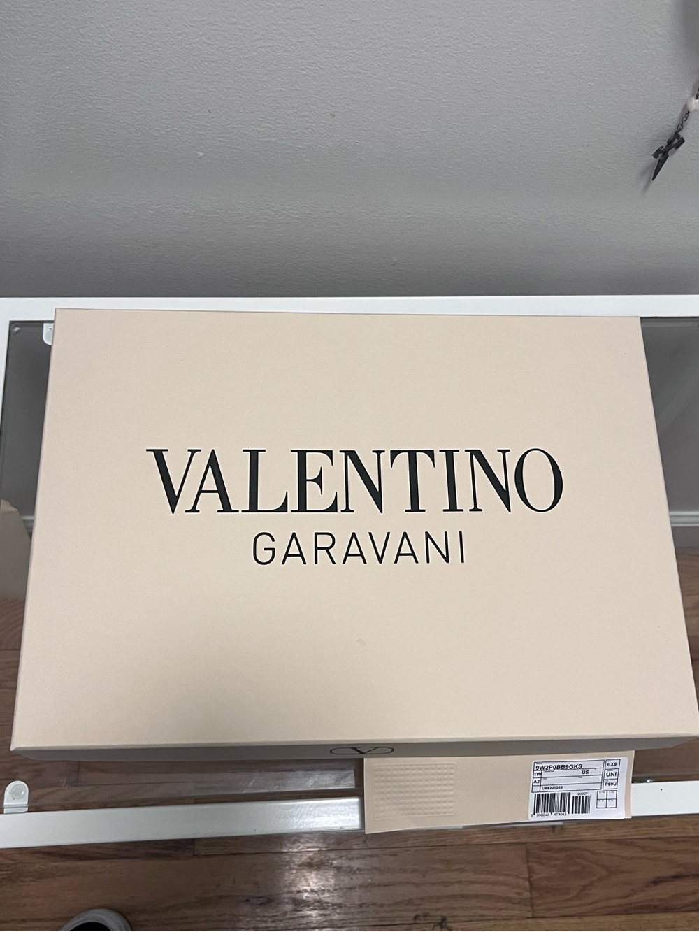 Valentino Beige Garavani Logo Box